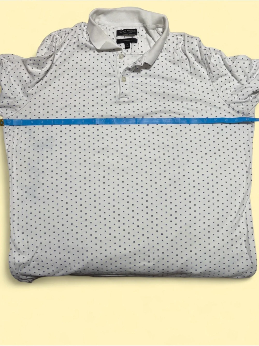 Banana Republic Luxury Touch Men’s XL Polo Shirt 100% Cotton White